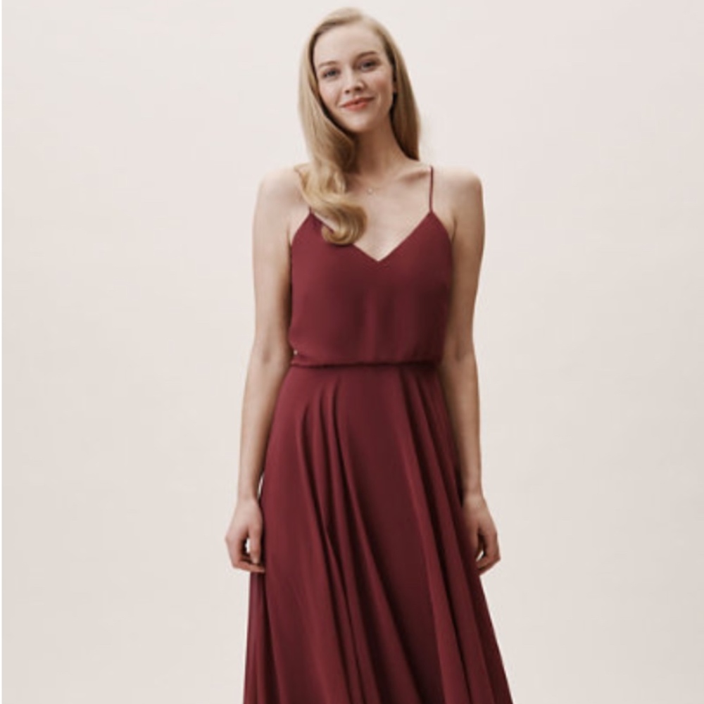 Jenny Yoo Inesse Dress - Hibiscus Lux Chiffon